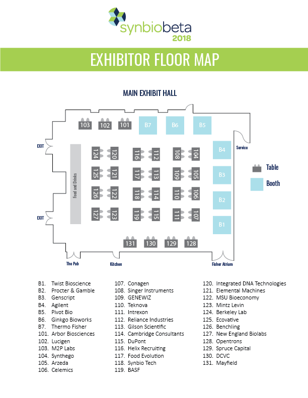 exhibitor floor map